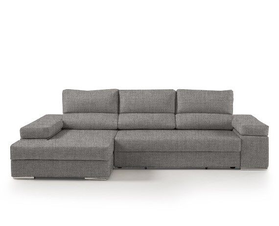 Chaise longue L BARI XL Gris Claro