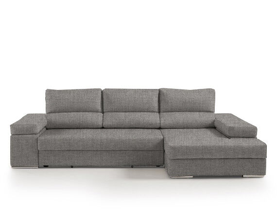 Chaise longue L BARI XL Gris Claro