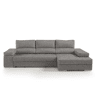 Chaise longue L BARI XL dereita 4 lugares cinza claro