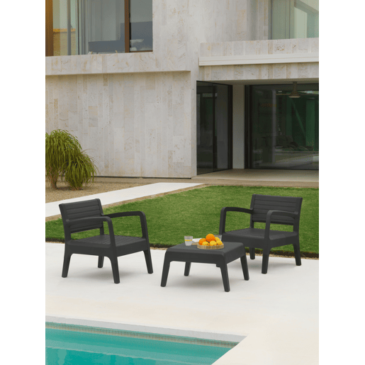 Conjunto de jardim em grafite MIAMI TETE