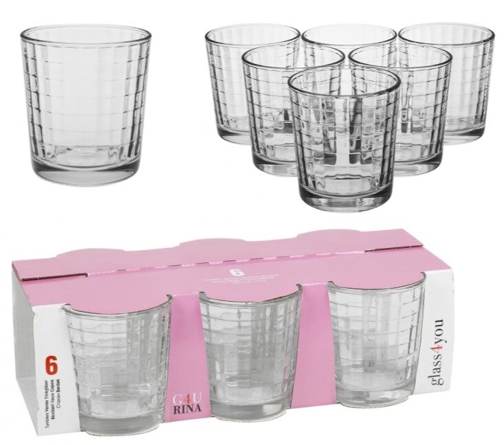 Set de vasos rina 6 piezas 26cl
