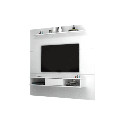Painel compacto de TV 178cm SLIN branco