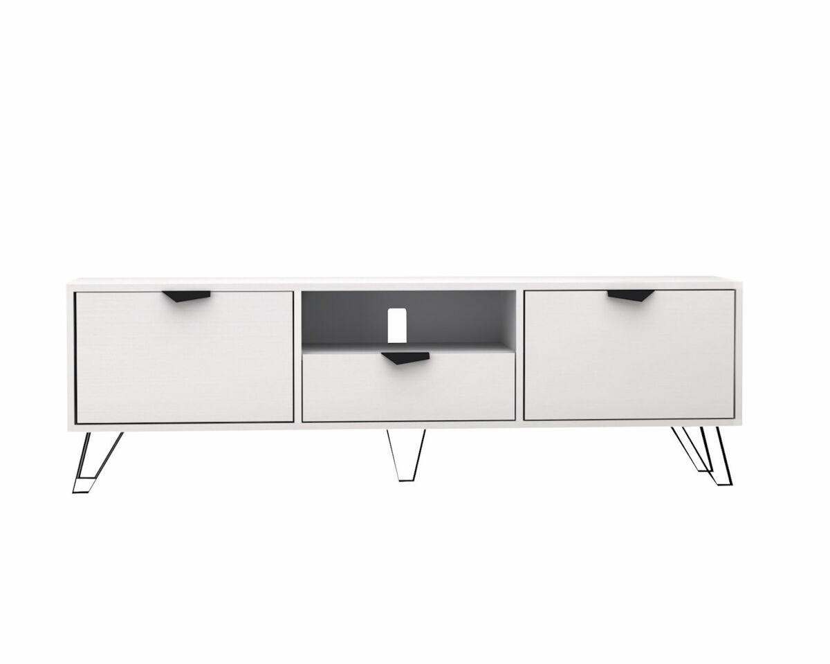Mueble tv 170cm yasmin color blanco