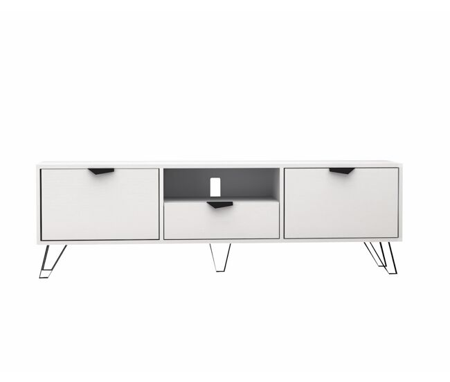 Mueble tv 170cm YASMIN color blanco