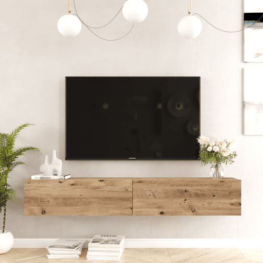Móvel de TV de 180cm WALLY na cor pinho