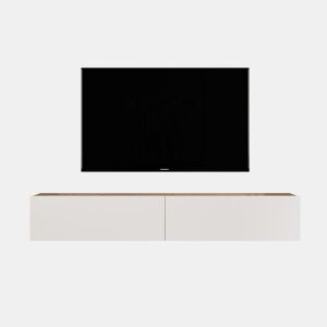 Móvel de TV de 180cm WALLY na cor pinho e branco