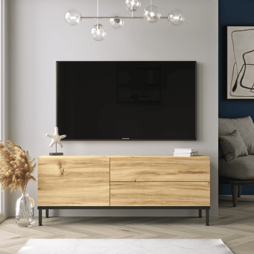 Móvel de TV de 120cm SUN na cor pinho