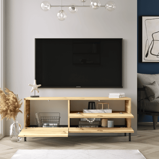 Móvel de TV de 120cm SUN na cor pinho