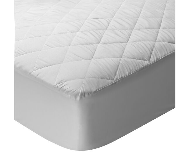 Protector colchón poliéster cama 135cm acolchado aloe vera