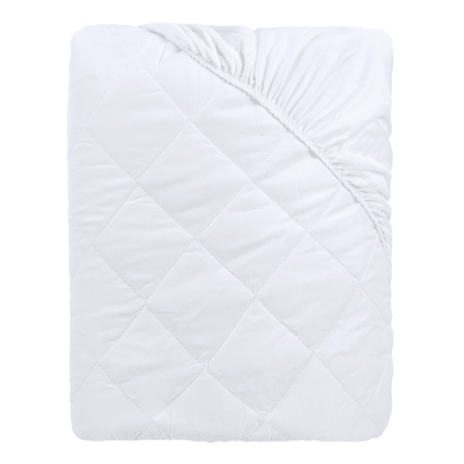 Protetor de colchão de poliéster cama 135cm acolchoado aloé vera