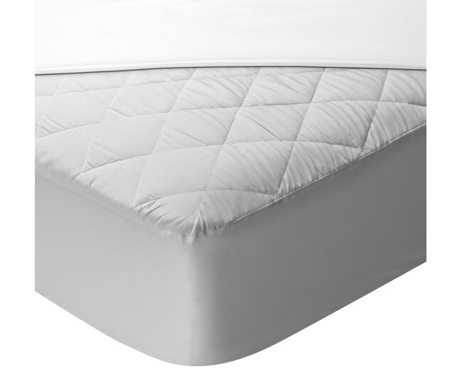 Protector colchón microfibra cama 90cm acolchado aloe vera