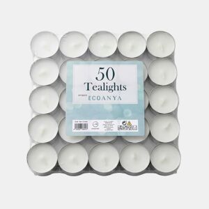 Vela TEALIGHT branca 50 peças marca ECONYA