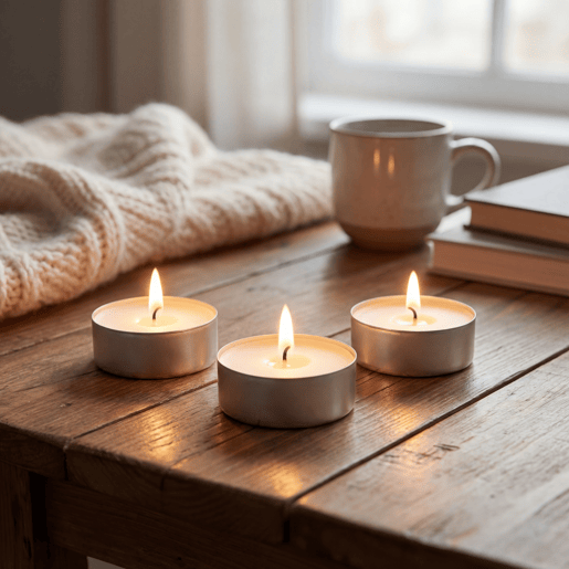 Vela TEALIGHT branca 50 peças marca ECONYA