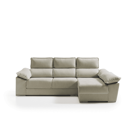 Chaise longue dereita com arca DIWY dereita 4 lugares bege