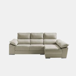 Chaise longue dereita com arca DIWY dereita 4 lugares bege