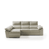 Chaise longue dereita com arca DIWY esquerda 4 lugares bege
