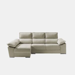 Chaise longue dereita com arca DIWY esquerda 4 lugares bege