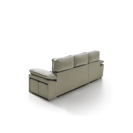 Chaise longue dereita com arca DIWY esquerda 4 lugares bege Chaise longue dereita com arca DIWY esquerda 4 lugares bege
