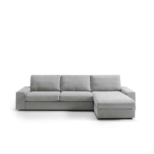 Chaise longue reversível 5 lugares FORLY cor cinza claro