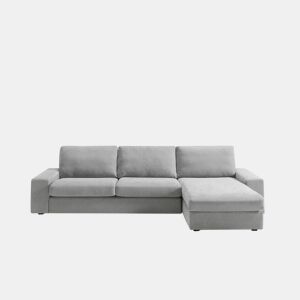 Chaise longue reversível 5 lugares FORLY cor cinza claro