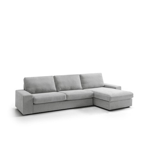 Chaise longue reversível 5 lugares FORLY cor cinza claro
