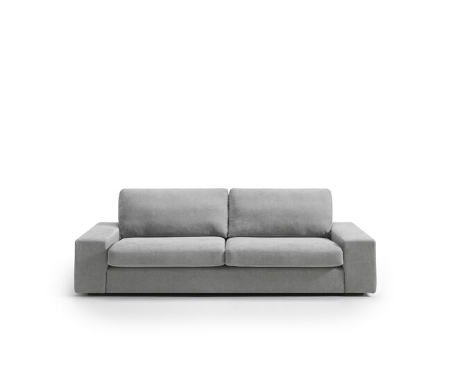 Sofá 3 plazas grande FORLY color gris claro