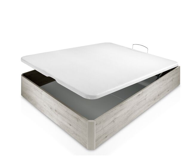 Canapé de madera 135x190cm woodspace y9 roble gris somnalis