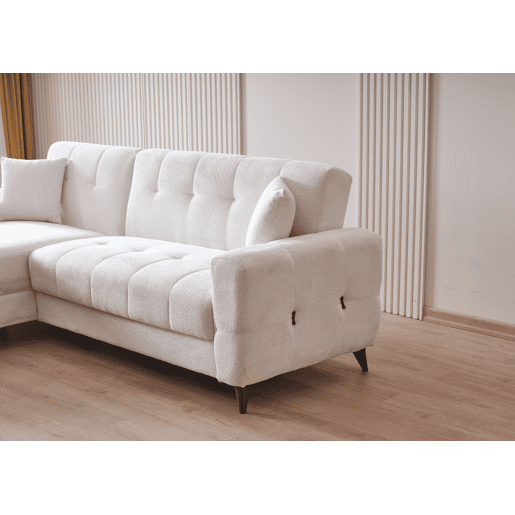 Chaise longue cama 3 lugares reversível branca HERMÉS