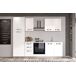 Cocina GILDA ICE derecha blanco brillo y gris claro Cocina GILDA ICE derecha blanco brillo y gris claro Blanco