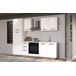 Cocina GILDA ICE derecha blanco brillo y gris claro Cocina GILDA ICE derecha blanco brillo y gris claro Blanco