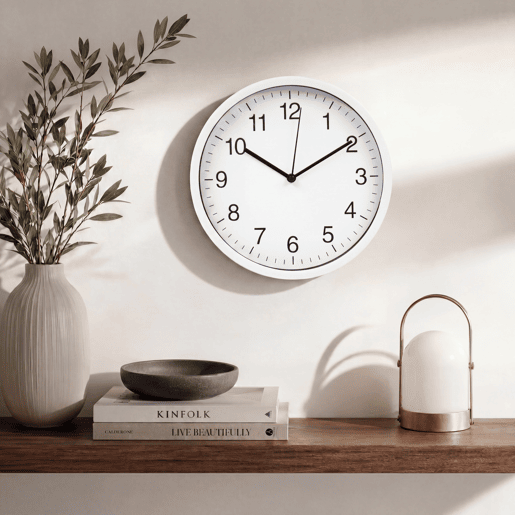 Relógio de parede GAIA branco 20cm marca CONFORAMA