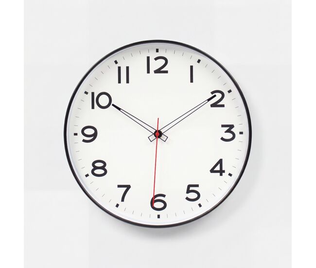 Reloj de pared gaia blanco y negro 30,5cm marca conforama - conforama