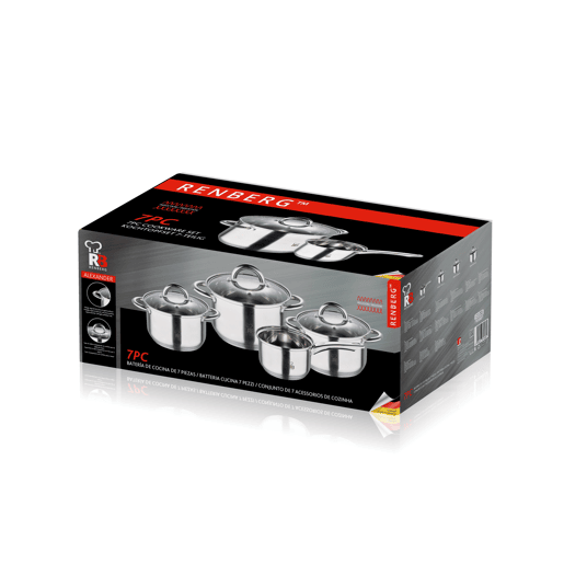 Conjunto utensílios de cozinha ALEXANDER 7 peças marca BERGNER