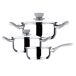 Set de bateria de cocina OAK 5 piezas marca SAN IGNACIO Set de bateria de cocina OAK 5 piezas marca SAN IGNACIO Inox
