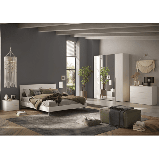 Quarto completo NAPOLI espelho branco Quarto completo NAPOLI espelho branco