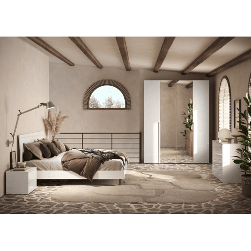 Quarto completo NAPOLI espelho branco Quarto completo NAPOLI espelho branco