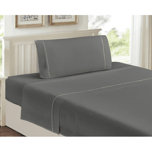 Jogo de lençóis QUORA cama 135cm cor cinza Jogo de lençóis QUORA cama 135cm cor cinza