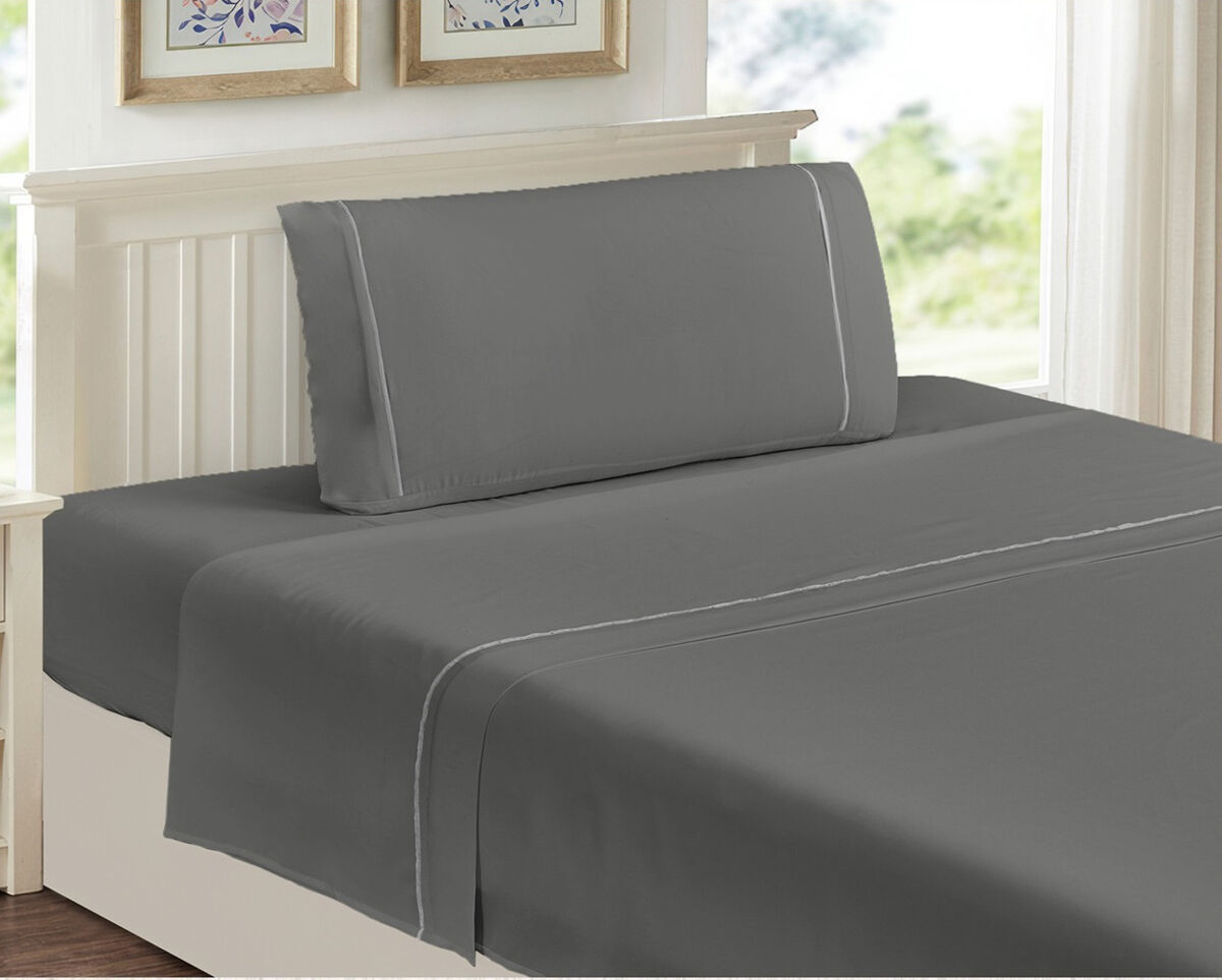 Juego sábanas quora cama 150cm color gris