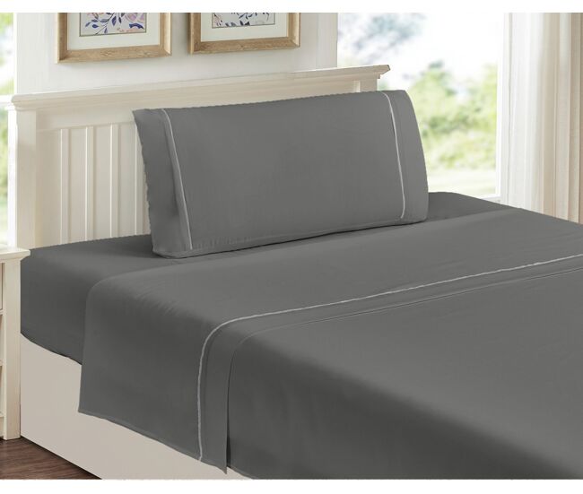 Juego sábanas quora cama 150cm color gris