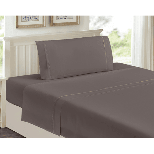 Jogo de lençóis QUORA cama 135cm cor taupe Jogo de lençóis QUORA cama 135cm cor taupe