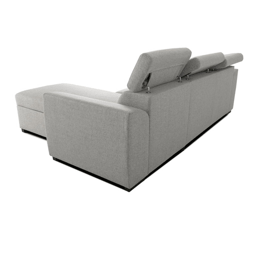 Chaise longue reversÃvel com 3 lugares e cama GUSTO cinzento Chaise longue reversÃvel com 3 lugares e cama GUSTO cinzento