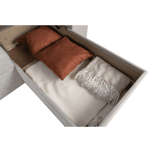 Chaise longue reversÃvel com 3 lugares e cama GUSTO cinzento Chaise longue reversÃvel com 3 lugares e cama GUSTO cinzento