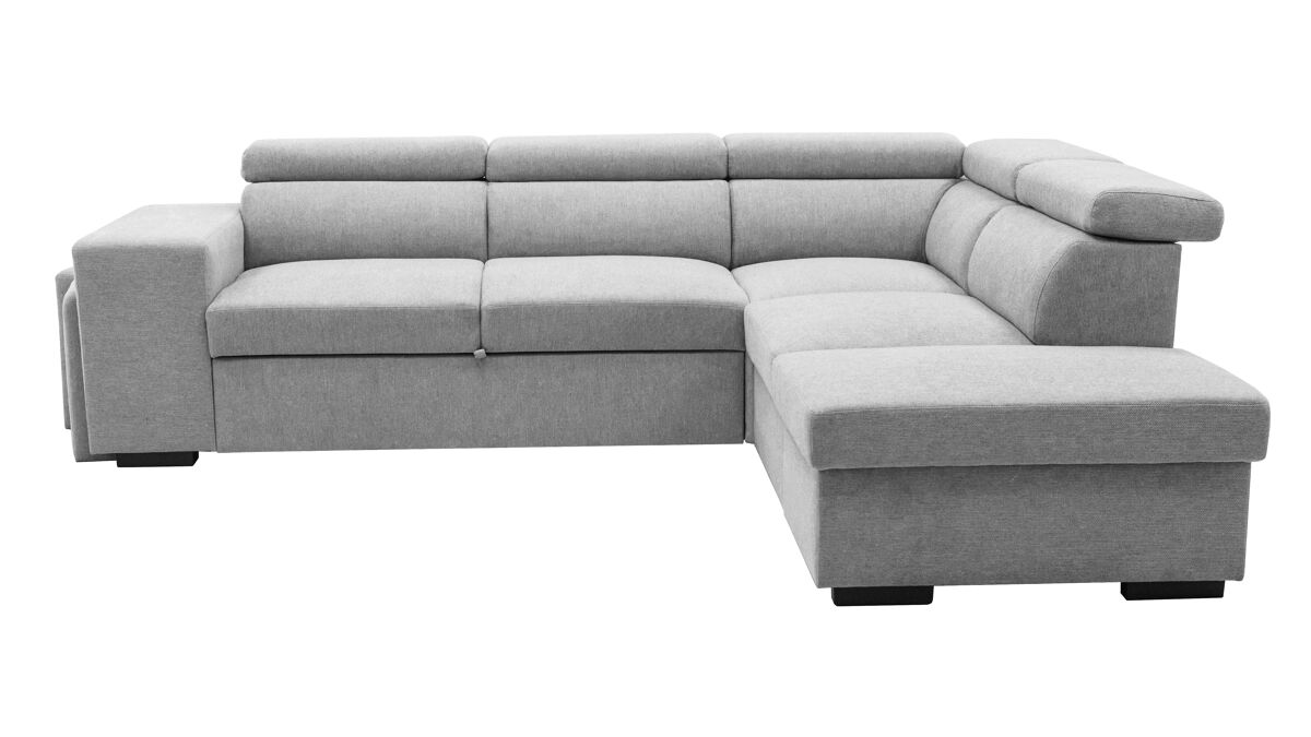 Rinconera con cama holmes reversible 4 plazas gris claro