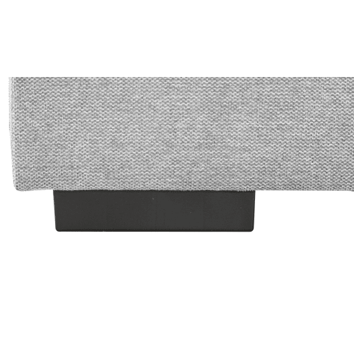 Sofá de canto com cama HOLMES reversível 4 lugares cinza claro