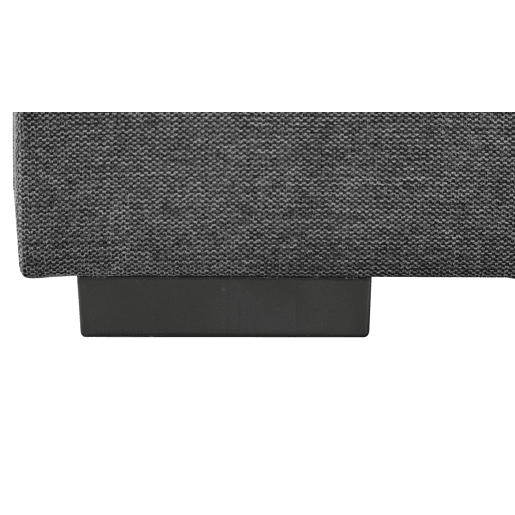 Sofá de canto com cama HOLMES reversível 4 lugares cinza escuro
