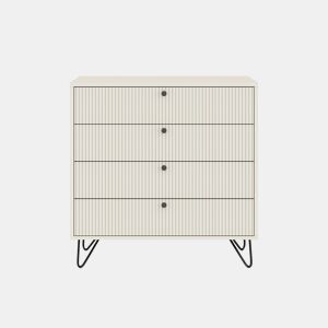 Cómoda MARY 90x80x40cm 4 gavetas branca