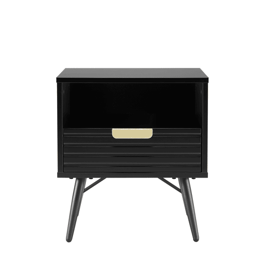 Mesa de cabeceira EMILY 50x45x36cm 1 gaveta e 1 compartimento