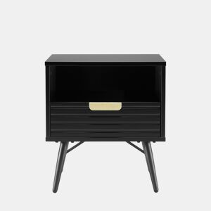 Mesa de cabeceira EMILY 50x45x36cm 1 gaveta e 1 compartimento