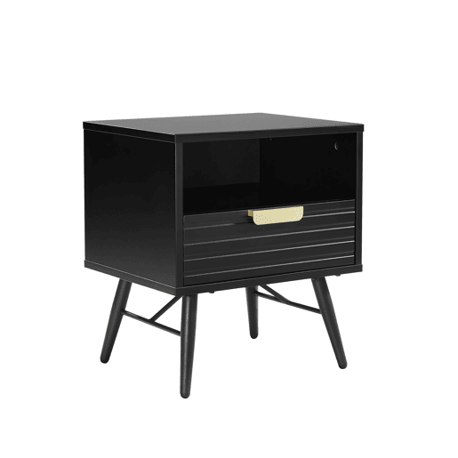Mesa de cabeceira EMILY 50x45x36cm 1 gaveta e 1 compartimento