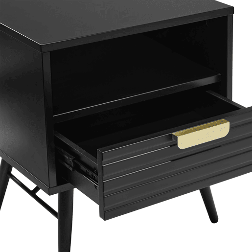 Mesa de cabeceira EMILY 50x45x36cm 1 gaveta e 1 compartimento